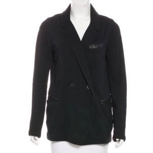 T BY ALEXANDER WANG NOTCH-LAPEL LONG SLEEVE BLAZER